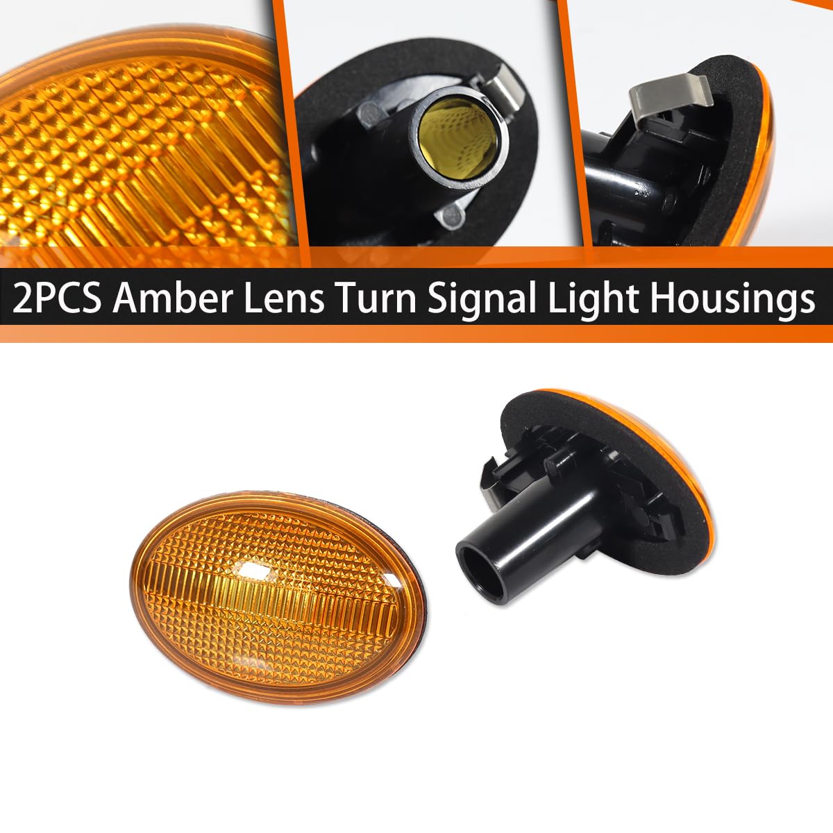 Amazon.com: ADIIL Side Marker Light Fender Lamp Kit 2PCS Amber